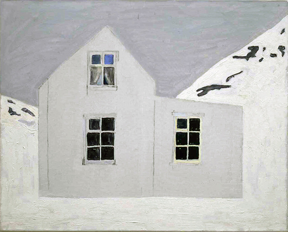 Natt, 1996-97, 65x81cm, olje og kull - tilhører Lillehammer Kunstmuseum 